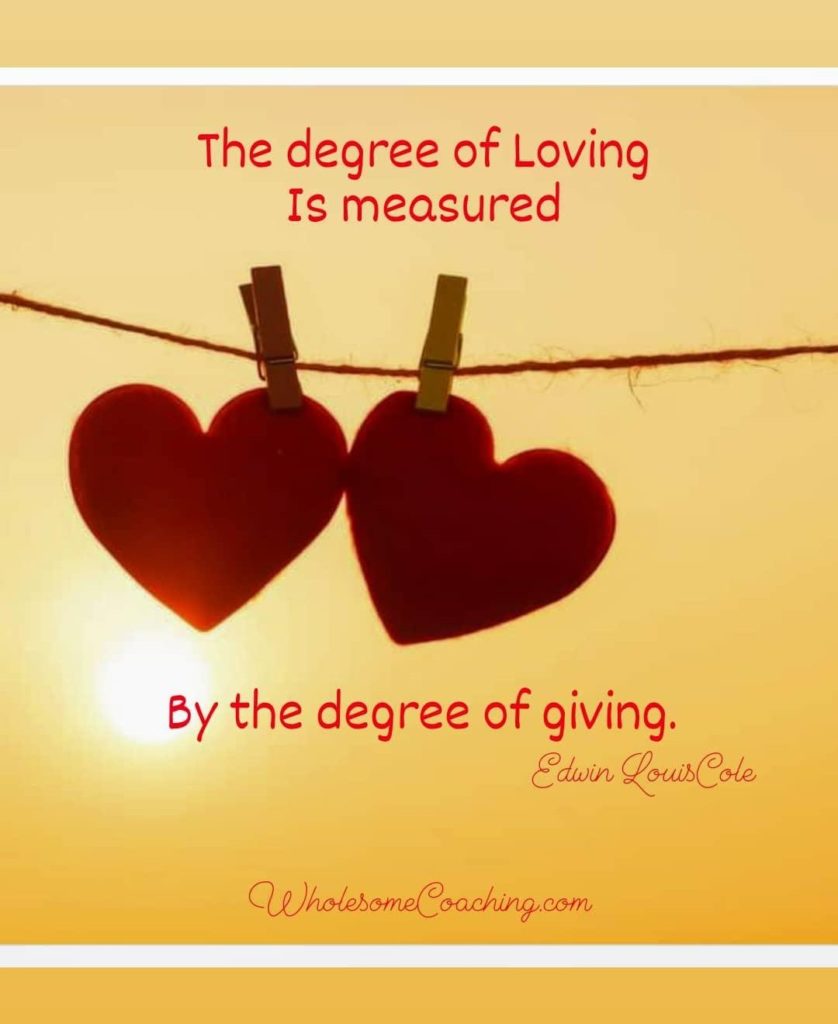 Giving from the heart